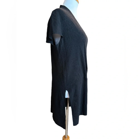 Eileen Fisher Virgin Wool Vneck Faux Wrap Tunic Top - Picture 3 of 6